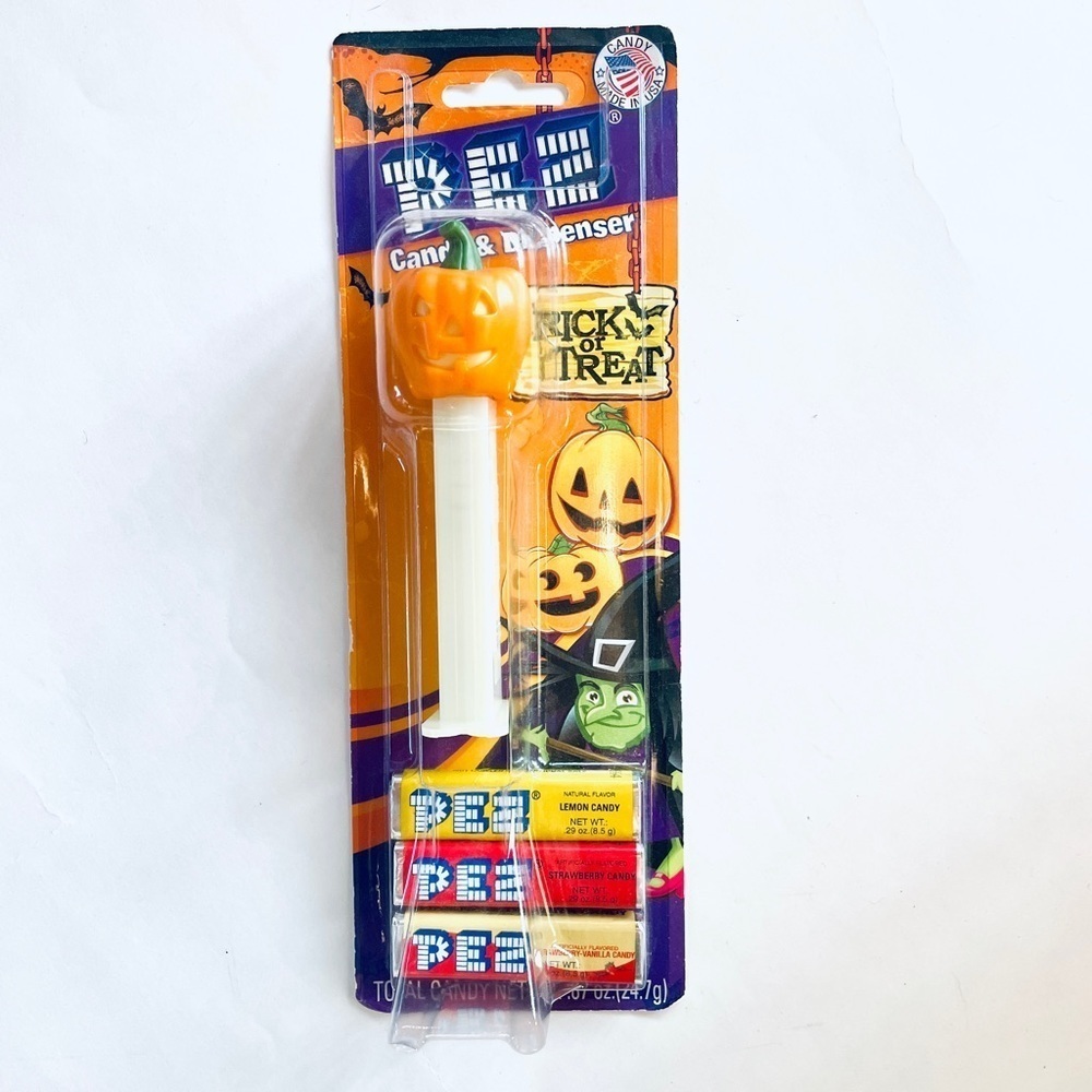 🎯3/$10 New In Package Halloween PEZ Candy and Dispenser Jack O Lantern Pumpkin